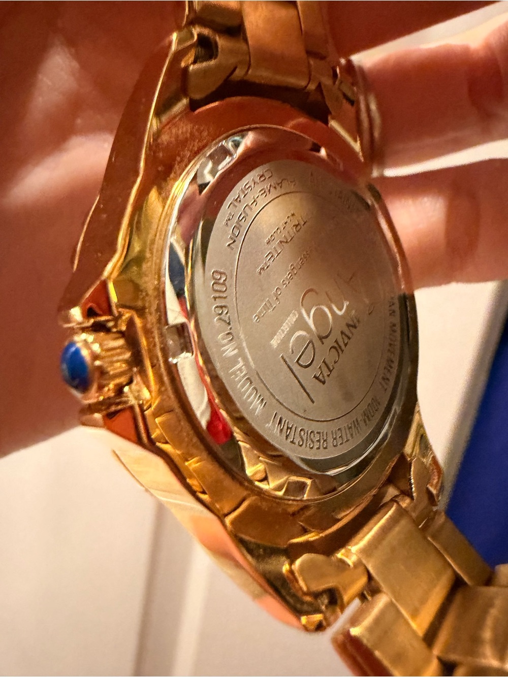 Invicta Gold-Tone Women’s Chronograph Watch with Mother-of-Pearl Dial - Picture 4 of 15